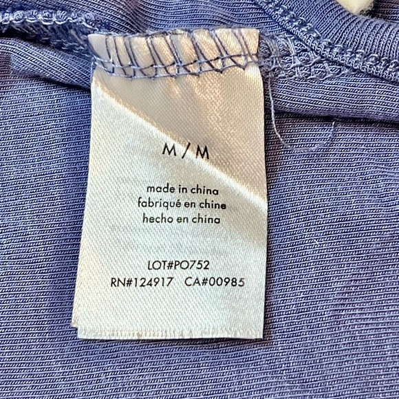 WeWoreWhat One Shoulder Cut Out Tank Top, Adjustable Straps, Slate Blue, Sz Med - Picture 7 of 7